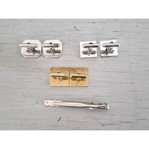 Vintage Cuff Links and Tie Bar Lot - Picture 3 of 5